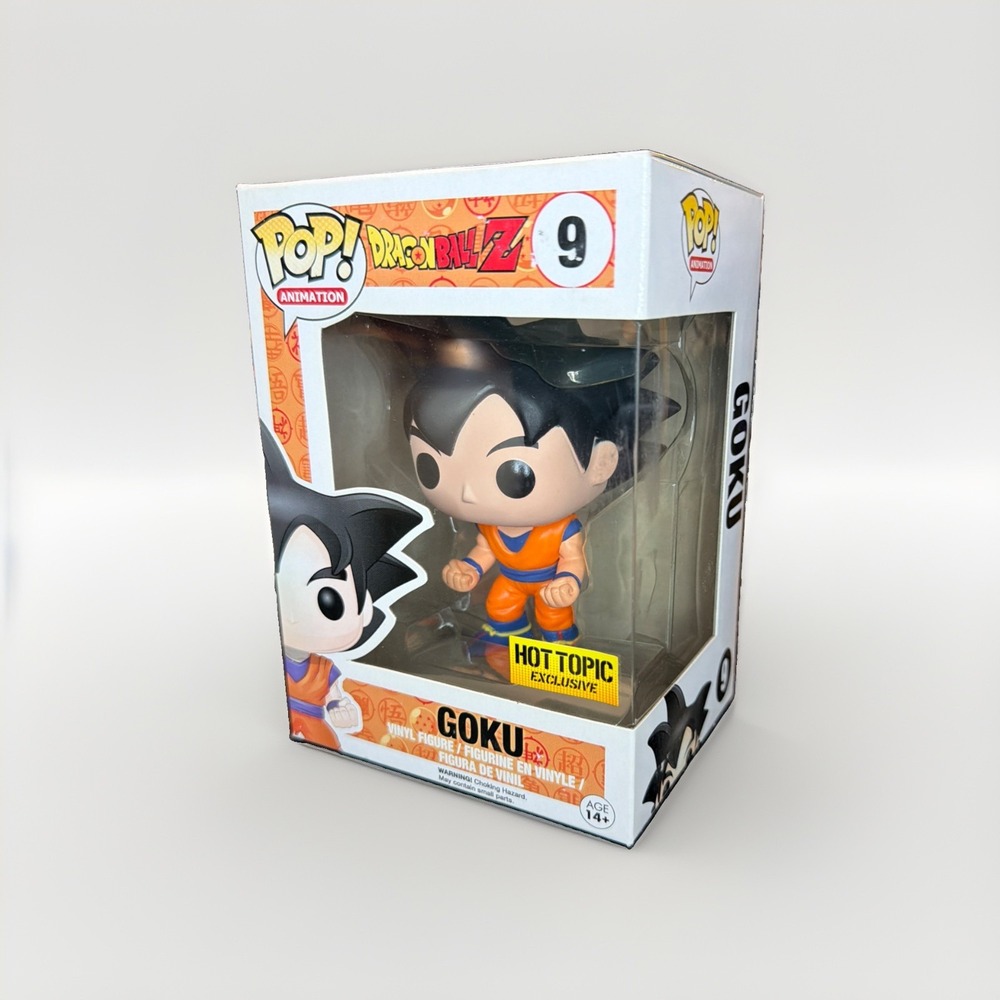 New Funko Pop Anime 9 Black Hair Goku Dragon Ball Z Vaulted Hot Topic Exclusive